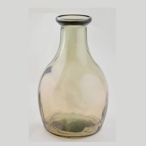 Wazon LISBOA, 21cm, butelkowy brąz|dymny|Vidrios San Miguel|Szkło z recyklingu