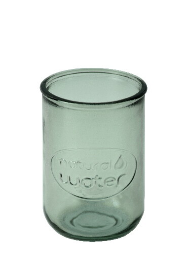 ED VIDRIOS SAN MIGUEL !RECYCLED GLASS! Sklenice z recyklovaného skla "WATER" 0,4L, světle zelená, rovná (VÝPRODEJ POSLEDNÍCH KUSOVEK) (DOPRODEJ POSLEDNÍCH KOUSKŮ)