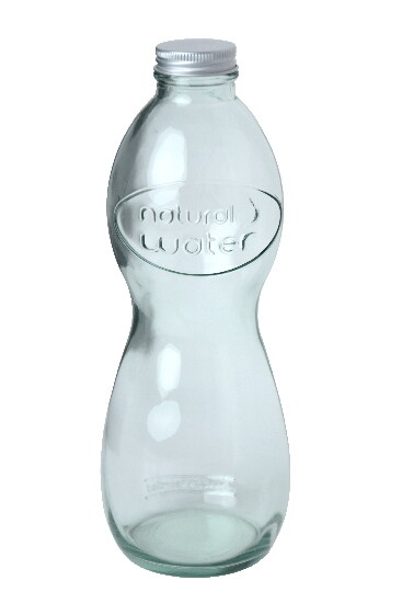 Butelka szklana z recyklingu, przezroczysta 1L (opakowanie zawiera 1 szt.)|Vidrios San Miguel|Szkło z recyklingu