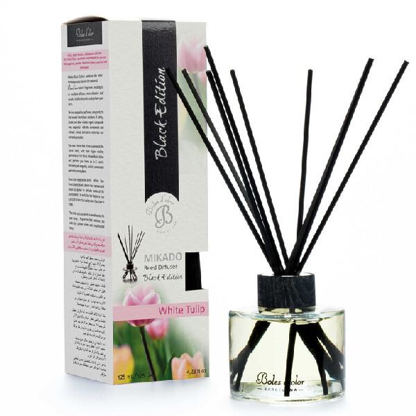 Dyfuzor MIKADO BLACK EDITION 125 ml. Biały tulipan|Boles d'olor