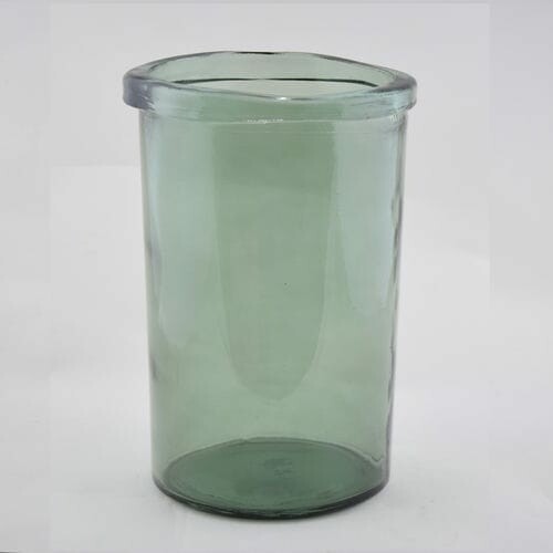 Váza SIMPLICITY, rovná, 36cm, zeleno šedá|Vidrios San Miguel|Recycled Glass