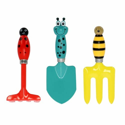 Narzędzia dla dzieci z owadami OWADY OWADY, ogrodowe, 18-21cm, czerwony/niebieski/żółty (nr 1 - nr 3)|Esschert Design