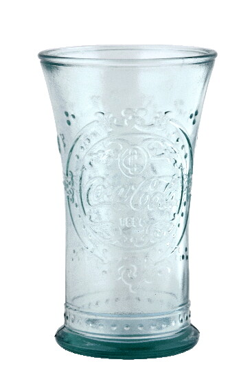 VIDRIOS SAN MIGUEL !RECYCLED GLASS! Poháre z recyklovaného skla kónická "COCA COLA" !LIMITOVANÁ EDÍCIA!", 0,3 L (VÝPREDAJ POSLEDNÝCH KUSOVIEK)