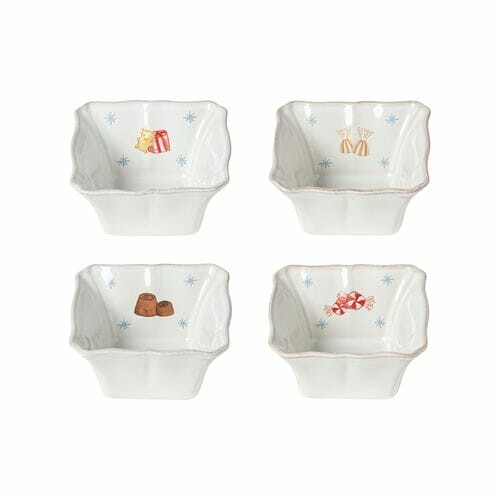 Bowl|remekin, set of 4 pcs dia.10cm|0.15L, THE NUTCRACKER, white (SALE)|Casafina