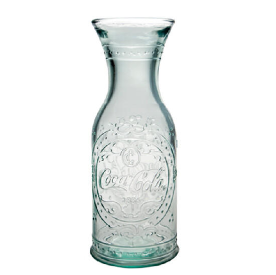 Vase / ECO Decanter made of recycled glass "COCA COLA" !LIMITED EDITION! 1 L (package contains 1 pc)|Vidrios San Miguel|Recycled Glass