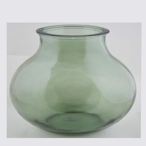 Váza ANCHO, široká, 12L, zeleno šedá|Vidrios San Miguel|Recycled Glass