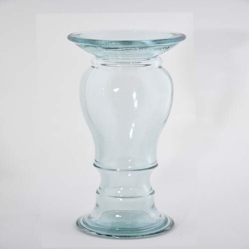 Svícen|váza 30cm, ABRIL, čirá|Vidrios San Miguel|Recycled Glass