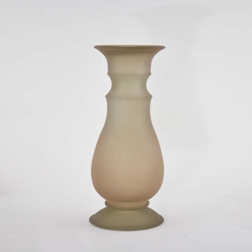 Svietnik|váza 40cm, ABRIL, hnedá matná|Vidrios San Miguel|Recycled Glass