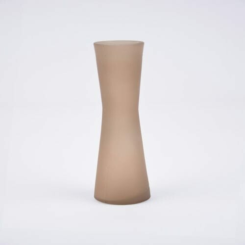 Váza úzká COIN, 20cm, hnědá matná (DOPRODEJ)|Vidrios San Miguel|Recycled Glass