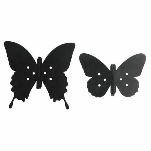 Zawias motylkowy MOTYL, czarny, 10,5×0,6×9cm, prawy (nr 1)/lewy (nr 2)|Esschert Design
