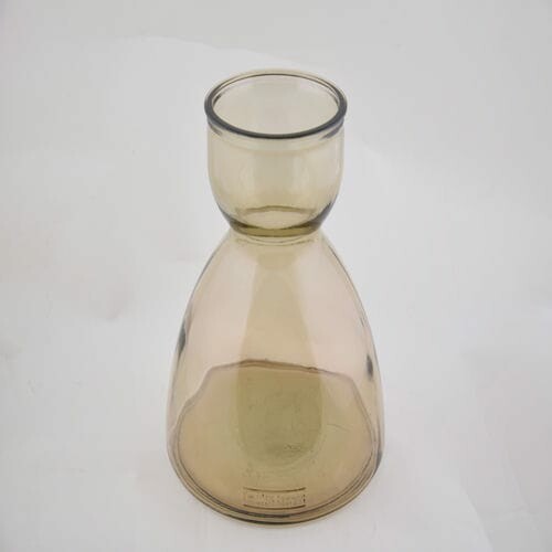 Wazon SENNA, 23cm|3,5L, butelkowy brąz|dymny|Vidrios San Miguel|Szkło z recyklingu