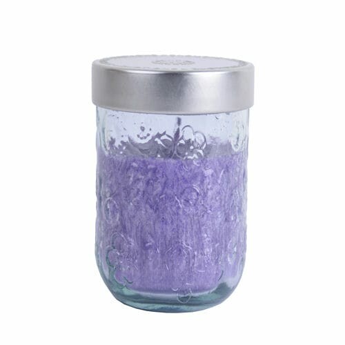VIDRIOS SAN MIGUEL (SALE) !RECYCLED GLASS! Candle in a glass Flora Lavender (package contains 1 pc)|Vidrios San Miguel|Recycled Glass