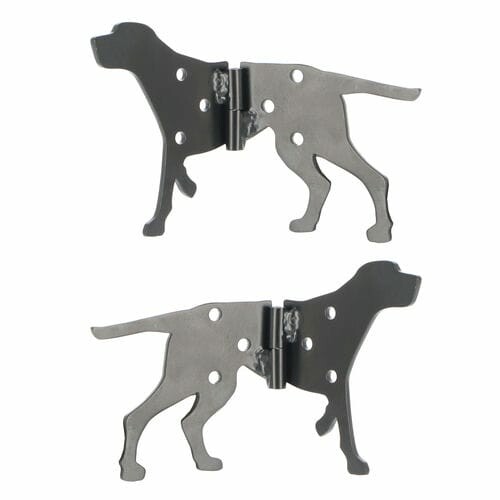 Dog hinge DOG, black, 12x0.6x7cm, right(no.1)/left(no.2)|Esschert Design