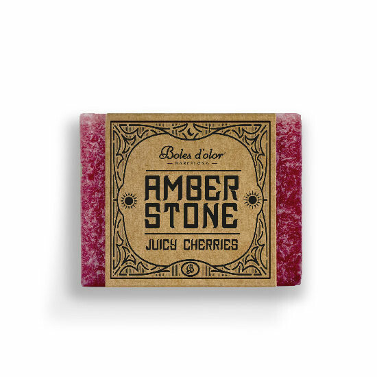 Bursztynowy kamień/wosk zapachowy AMBER STONE 5x2x4cm, Soczyste Wiśnie/Boles d'olor