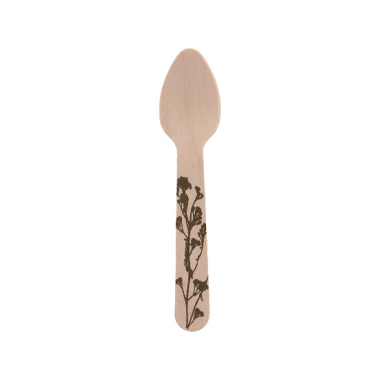 Disposable spoon, HERBAL, 11cm, 20 pcs | Esschert Design