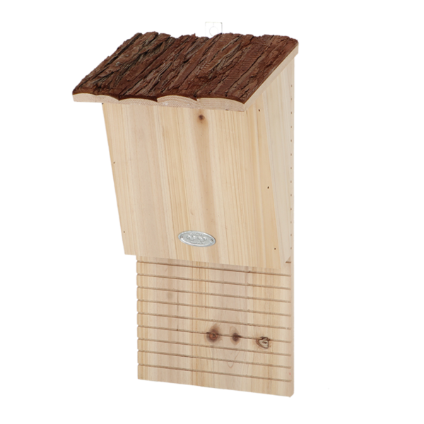 BAT bat house, with bark, natural 100%FSC, 20x40x16cm|Esschert Design