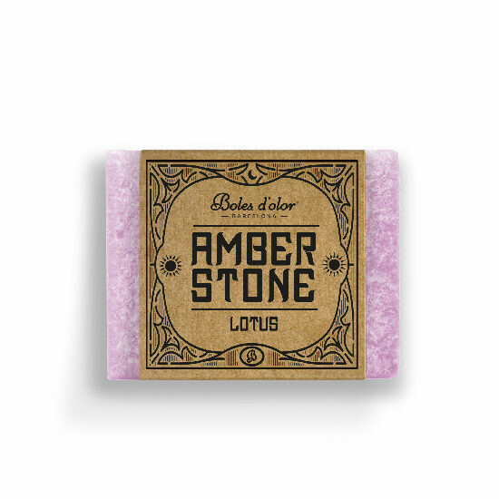 Amber stone/Scented wax AMBER STONE 5x2x4cm, Lotus/Lotus flower|Boles d'olor