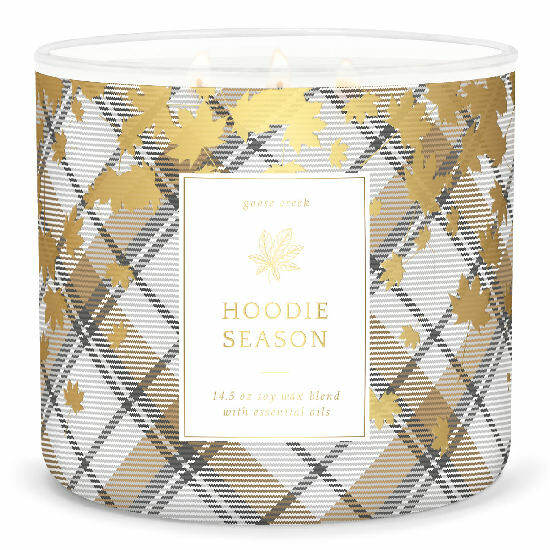 Candle 0.41 KG HOODIE SEASON, aromatic in a jar, 3 wicks|Goose Creek