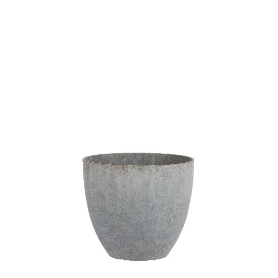 Flower pot BRAVO, plastic, light gray, dia. 31cm|Ego Decor