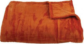 Blanket ANETA, microfiber, orange|Orange, 15x200cm