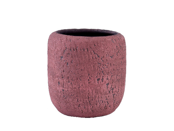 Obal na květináč keramický BELMONTE, pr.18x16cm, růžová|PINK|Ego Dekor