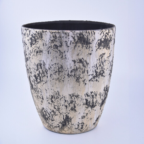 Wazon ceramiczny owalny BARREIRO, 37x17x30cm, złoty|BRUDNE ZŁOTO|Ego Dekor