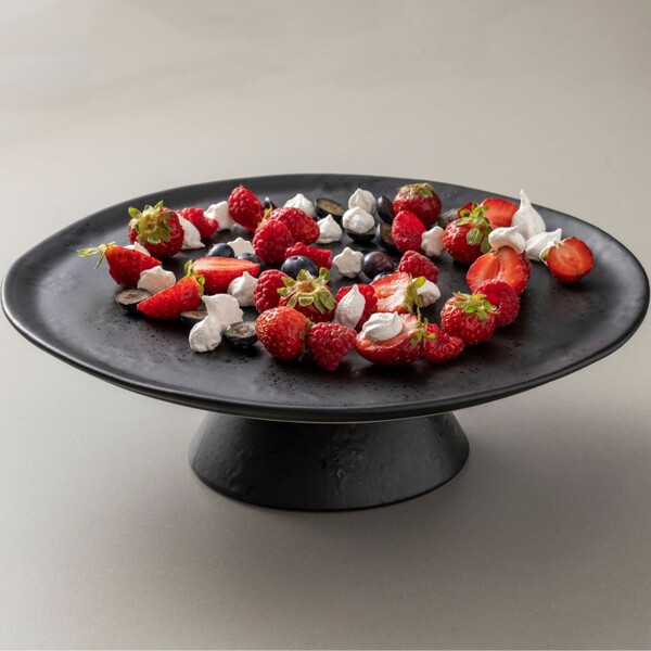 Cake stand|fruit 28cm, BOUTIQUE COLLECTIONS, black|black moon|Costa Nova