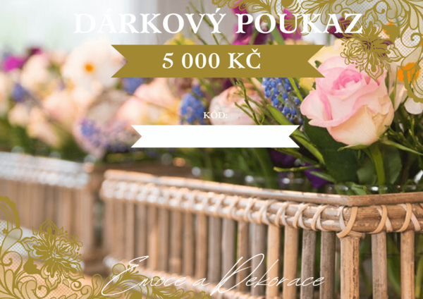 DÁRKOVÝ POUKAZ 5000 Kč