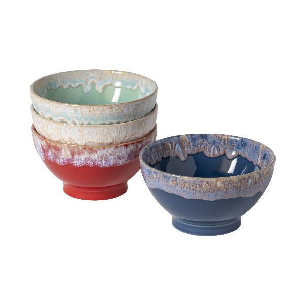 Miseczki - zestaw 4 szt. 15cm|0,55L, LATTE BOWLS, Multicolor|Costa Nova