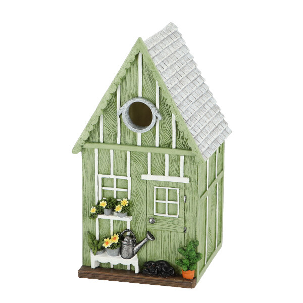 Budka pro ptáčky GARDEN HOUSE, 25cm, zelená|Esschert Design