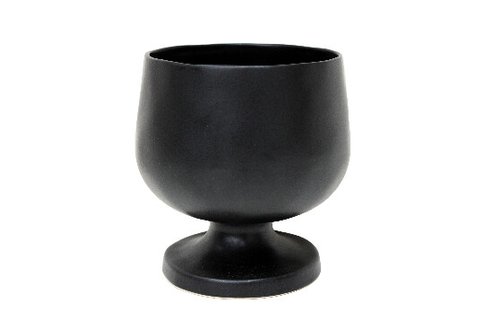 Bowl on leg|cup 22cm|3.7L, RIVIERA, black|Sable noir|Costa Nova