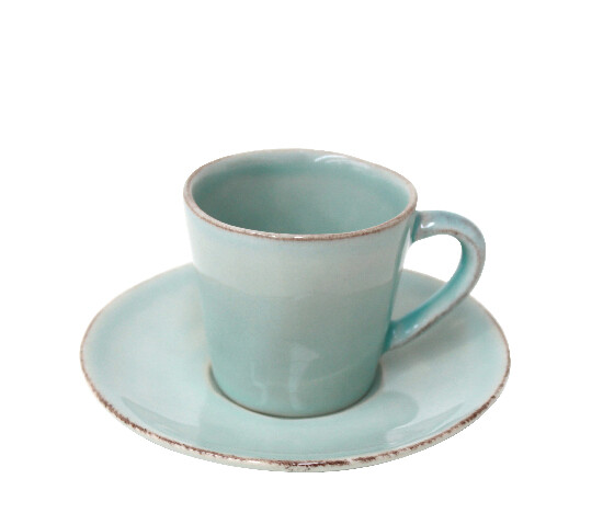 ED Coffee cup with saucer 0.07L, NOVA, turquoise|Costa Nova