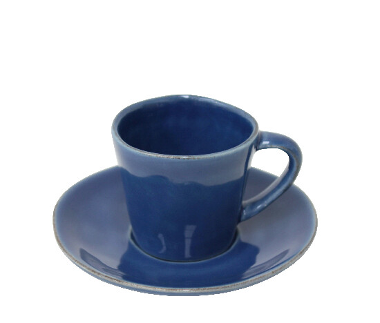 ED Coffee cup with saucer 0.07L, NOVA, blue|Denim|Costa Nova
