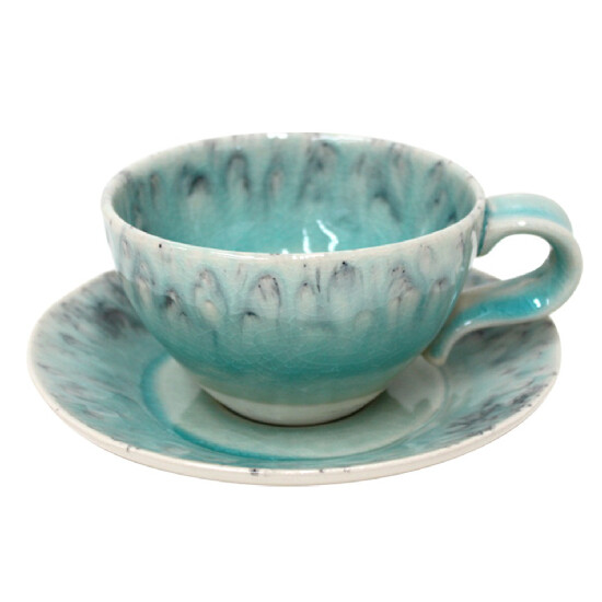 Tea cup with saucer 0.25L, MADEIRA, blue|Costa Nova