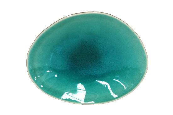 ED Oval dessert plate 16cm, RIVIERA, blue|black|Azure|Costa Nova