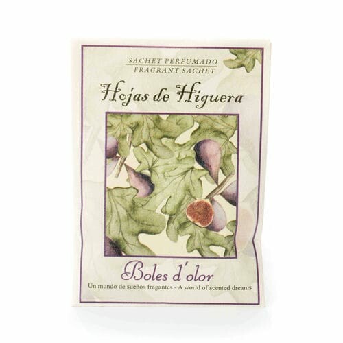 Woreczek zapachowy POCKET SMALL, papier, 5,5 x 7,5 x 0,3 cm, Hojas de Higuera (drzewo figowe)|Boles d´olor