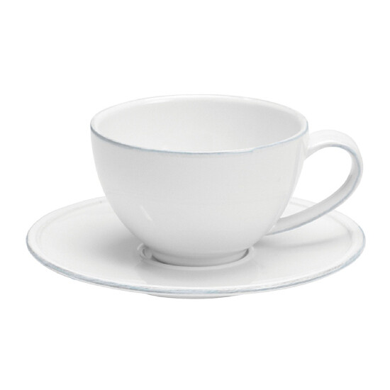 ED Filiżanka do herbaty ze spodkiem 0,26L, FRISO, biała|Costa Nova