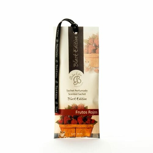 Perfume bag BLACK EDITION, with ribbon, 7 x 17 x 0.5 cm Frutos Rojos|Boles d´olor