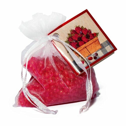 Scented bag ORGANZA 7 x 7.5 x 3 cm Frutos Rojos Expositor|Boles d´olor