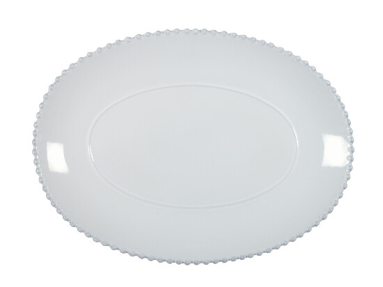 Oval tray 40cm, PEARL, white|Costa Nova