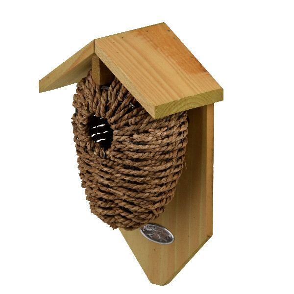 Budka „BEST FOR BIRDS” wykonana z trawy morskiej 26 cm|Esschert Design