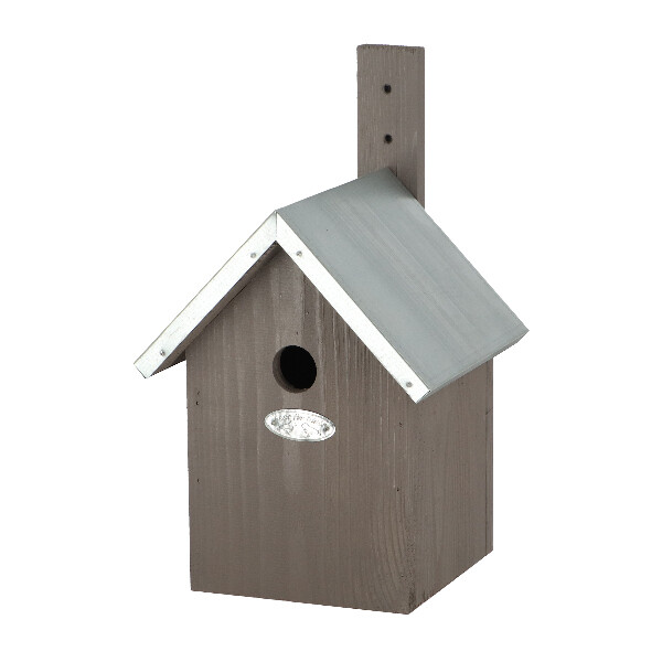 Budka BEST FOR BIRDS pro Sýkorku modřinku, šedá 31 cm|Esschert Design