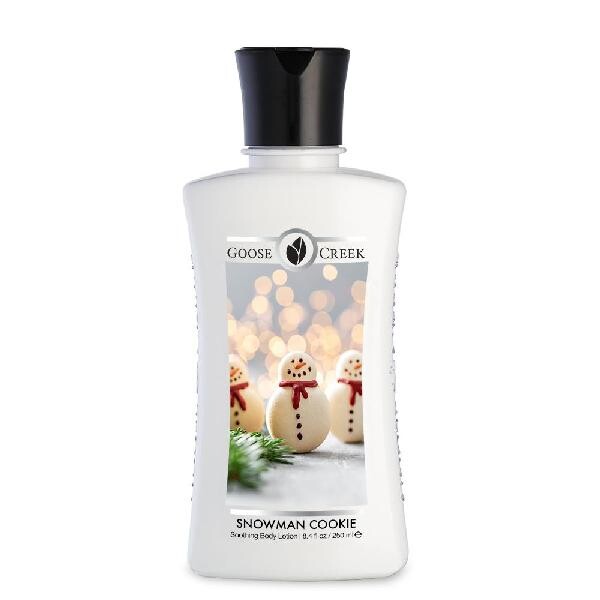 VEGAN Mléko tělové 250 ml SNOWMAN COOKIE, vegan, bez GMO, parafínu a parabenů|Goose Creek