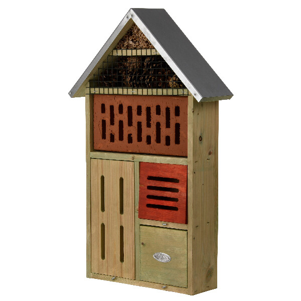 XL Hotel pro hmyz BEST FOR BIRDS, hnědo-červený, 33 x 13 x 54 cm (DOPRODEJ)|Esschert Design