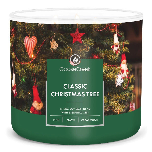 Svíčka 0,41 KG CLASSIC CHRISTMAS TREE, aromatická v dóze, 3 knoty|Goose Creek