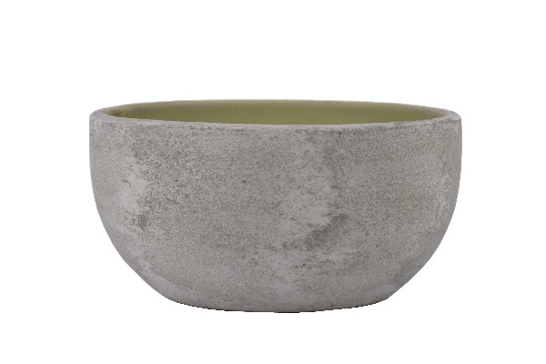 BRAGA ceramiczna pokrywa miski/garnka śr. 23x11cm, zielona|CEMENTE GREEN|Ego Dekor