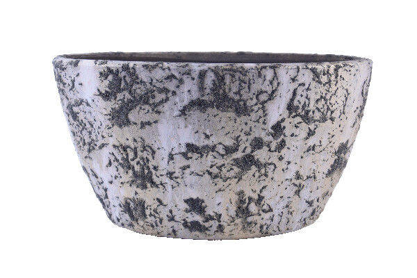 Wazon ceramiczny owalny BARREIRO, 37x17x20cm, złoty|BRUDNE ZŁOTO|Ego Dekor