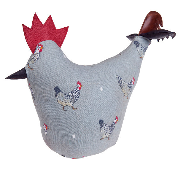 SOPHIE ALLPORT Zarážka na dvere "CHICKEN - SLEPIČKY", 38,5 x 30 cm