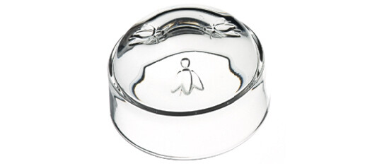 Buttercup - upper part dia. 5cm, ABEILLE, clear (SALE)|La Rochere