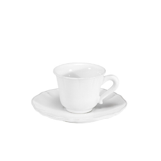 ED Coffee cup with saucer 0.09L, ALENTEJO, white|Costa Nova